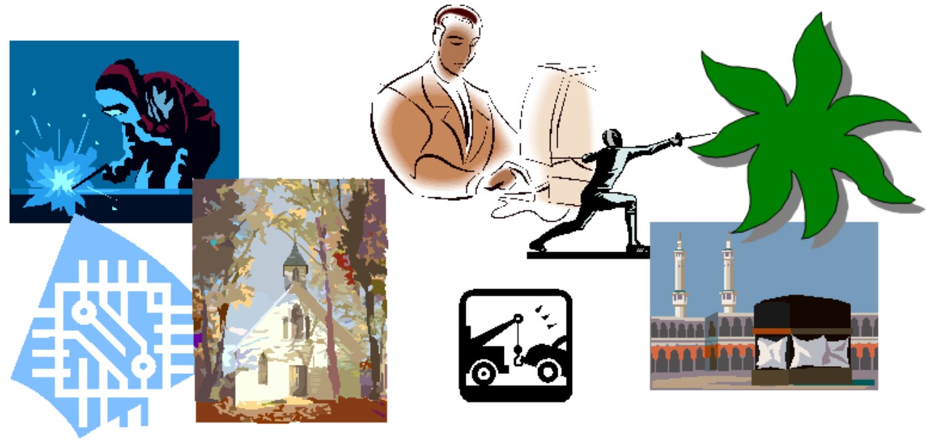 Figure 4-1: Examples of clip-art images.